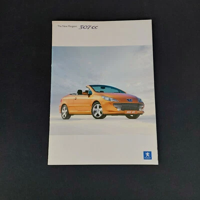 Peugeot 307cc Sales Brochure October 2005 UK - Image 1 of 2