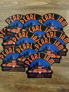 (1) Pearl Jam Sticker 2018 Chicago IL Wrigley Field Fountain