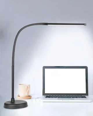 LED Desk Lamp, Swing Arm Architect Task Lamp with Long Flexible Gooseneck, 3 Col — 第 1/4 张图片