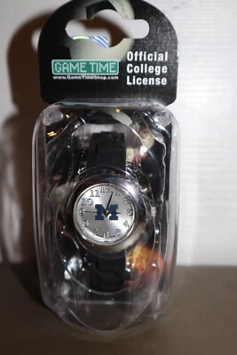 NUEVO- Reloj Unisex College Michigan Wolverines Negro Tiempo de Juego Correas Ajustables Foto 1 de 4