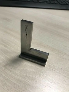 Escuadra de Precisión de Acero INOX DIN 875/0 con Topes 50 x 40 mm Tipo "MKSC" - Imagen 1 de 4