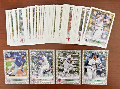 2022 Topps Holiday Baseball Cards Base - SP - Metallic Inserts - You Pick - Image 1 of 4
