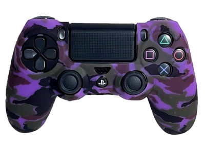 Silicone Cover For PS4 Controller Case Skin - Purple Camo - Bild 1 von 3