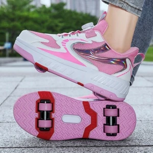 Roller skates kid birthday gift Skating Shoes boy girl 4 wheels sport sneakers - Picture 1 of 17