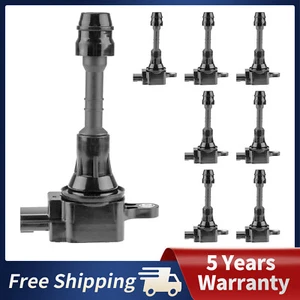 8x Ignition Coils For Nissan Armada 2005-06 Infiniti QX56 5.6L 2004 2005 2006 - Foto 1 di 9