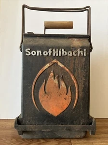 Mr. Flame Son of Hibachi griglia a carbone in ghisa portatile vintage - Foto 1 di 20