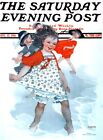 Saturday Evening Post 1916 Cover  Reproduction Giclee Print