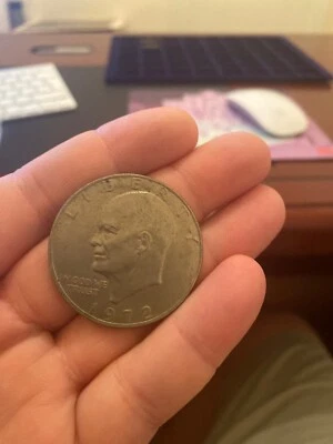 USA 1 One Dollar Eisenhower 1972 - Argento '400  Silver GRAMMI 24,59 - 1 Dollaro - Immagine 1 di 2