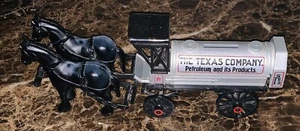 Vintage The Texas Company Petroleum Products Horse Drawn Diecast Coin Bank 1991 - Bild 1 von 4