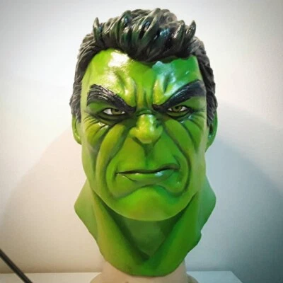 Hulk Mask Marvel Comics Latex Cowl Cosplay Costume Prop Adult Size - Image 1 of 4