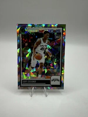 2023-24 Panini NBA Hoops Premium Stock - Ice Prizm #143 Sidy Cissoko (RC) Spurs - Image 1 of 2