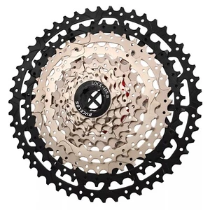 Bicicleta de carretera BUCKLOS plateada y negra cassette de 10 velocidades 11-50T para Shimano HG - Imagen 1 de 4