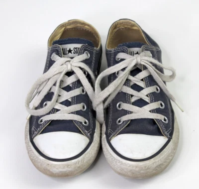 Zapatos Converse Chuck Taylor All Star 3J237 de caña baja para niños azul marino juvenil talla-2 Foto 1 de 4