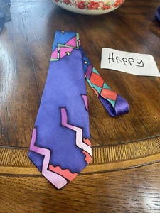 ELLEN SPRING PURPLE DRESS SUIT DESIGNER NECKTIE TIE FREE SHIPPING - Picture 1 of 4