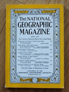 National Geographic junio 1953; Lewis & Clark; Old Virginia; New England; Atom - Imagen 1 de 19