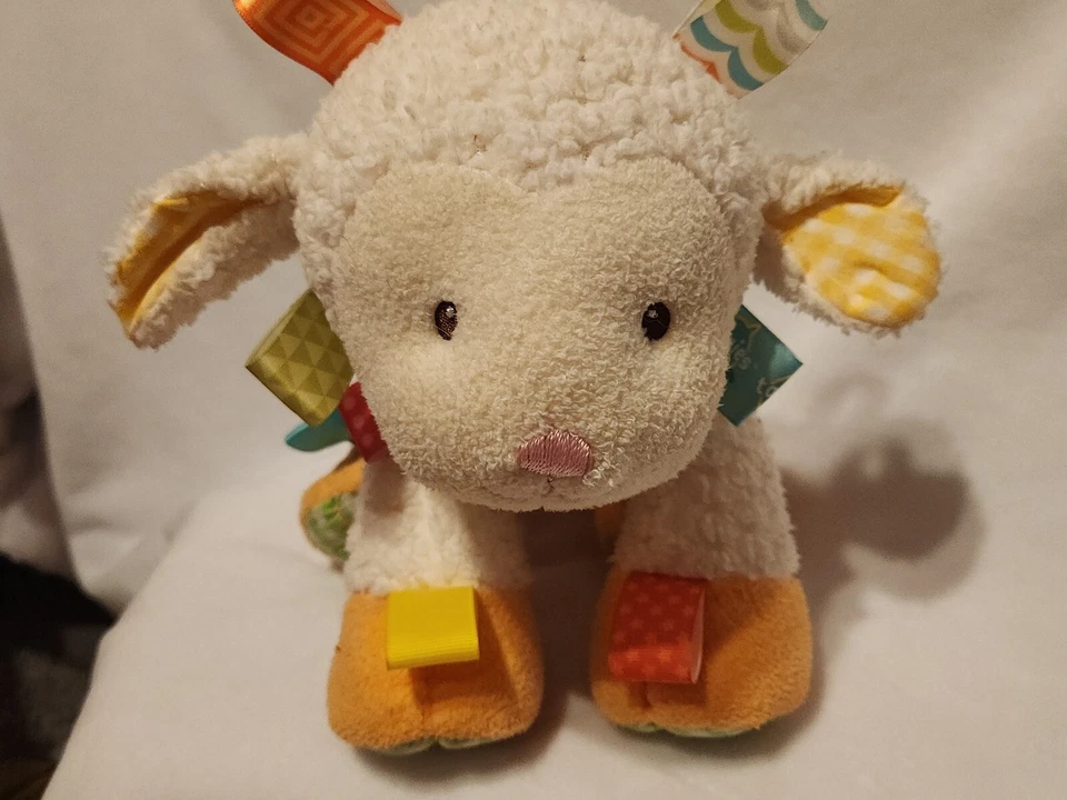 Taggies Sherbet 10” Cordero Lovey Peluche Frijoles Colección Mary Meyer Signature Foto 1 de 4