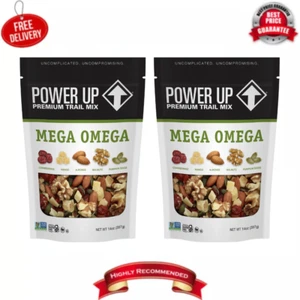 Power Up Mega Omega Trail Mix from Gourmet Nut, Resealable Bag, 14 oz, (2 Pack) - Picture 1 of 10