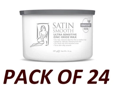 Satin Smooth 14oz Ultra Sensitive Zinc Oxide Wax - PACK OF 24 - Image 1 of 2