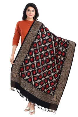 UNIFIED CLOTHES Tuch Halstuch Pashmina Stickerei warm Winter lang groß Kopftuch Schals 015