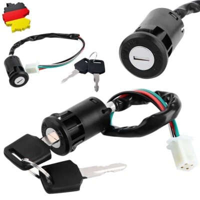 【DE】 Universal ATV Zündschloß Schlossset Motorrad Zündschalter mit 2x Schlüssel - Bild 1 von 4