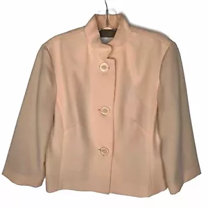 Walter Women’s Peach Jacket Blazer No Size Fits Like Small Petite Easter Spring - Picture 1 of 6