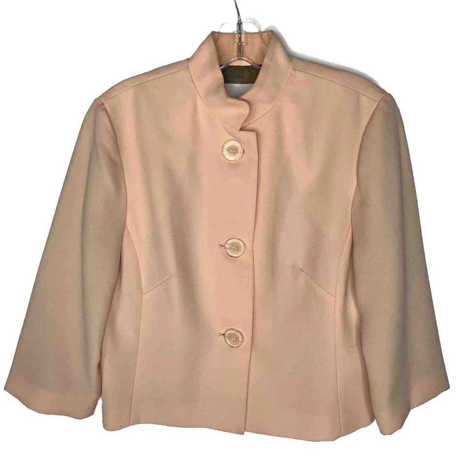 Blazer Walter feminino jaqueta pêssego sem tamanho serve como pequeno pequeno pequeno primavera de Páscoa - Imagem 1 de 4