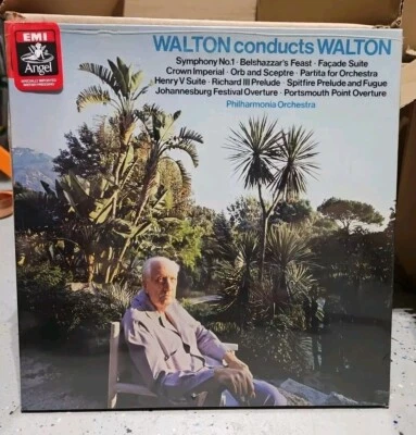 EMI SLS 5246 WALTON conducts WALTON - UK 3LP BOX 1982 *Sealed New* - Image 1 of 4
