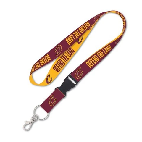 CLEVELAND CAVALIERS SLOGAN KEY CHAIN LANYARD DETACHABLE BUCKLE 1" W 22" L Cover