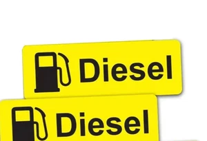 2x DIESEL FUEL PREMIUM Weatherproof Car,Van,Taxi,Bus Vinyl Label Stickers - Picture 1 of 3