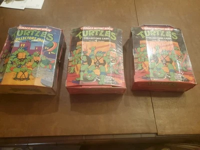 Vintage Teenage Mutant Ninja Turtles - COLLECTORS CASE 1988 & 1991 LOT OF 3 - Image 1 of 4
