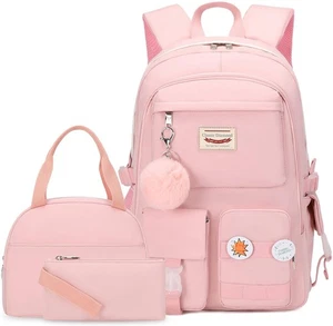 School Backpack for Girls with Lunch Box Cute Backpacks for Girls Backpack Bo... - Picture 1 of 7