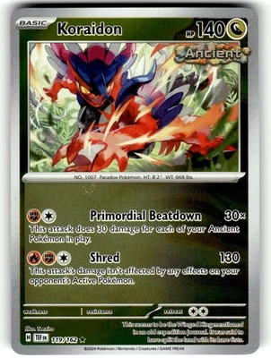 Pokemon SV05: Temporal Forces Card 119/162 Koraidon Reverse Foil - Image 1 of 4