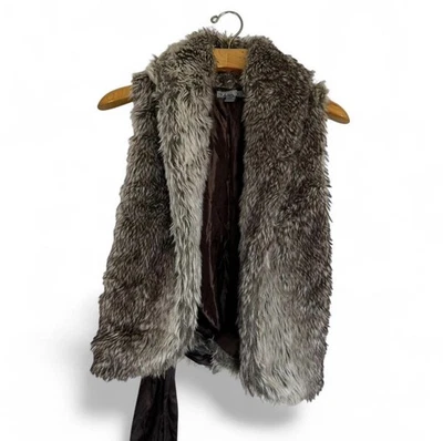 Chaleco Forever 21 Vintage Y2K Imitación Piel Talla Pequeña Marrón Arco Años 90/00 Estilo Retro Foto 1 de 4