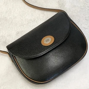 Christian Dior Tasche CD Schultertasche Leder schwarz braun gebraucht echt - Bild 1 von 24