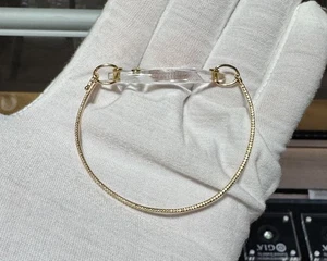 Jamie Joseph 14K Yellow Gold Colorless Stone & Bezel Set Diamond Bracelet - Picture 1 of 6