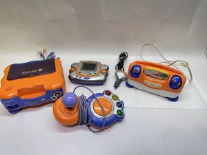 V Smile TV Learning System Orange VTech Console Bundle Controller Game Cords - Picture 1 of 7