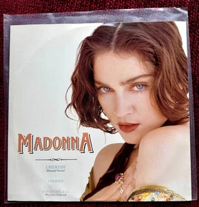 MADONNA CHERISH PROMO STICKER EUROPE ONLY 12" SINGLE SUPERNATURAL UNRELEASED LP - Picture 1 of 9