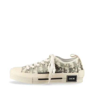 Dior B23 Rubber Sneakers 37 Ladies' White 19EDC Oblique There is yellowing on th - Image 1 of 4