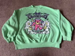 H&M x Grateful Dead On The Road Sweatshirt Damen Gr. M grün Grafik Oversized - Bild 1 von 5