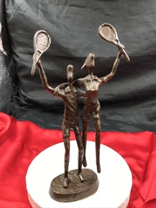 Bronze  Tennis Player In der Sieger Pose  Abstract Art 27 cm hoch - Bild 1 von 7