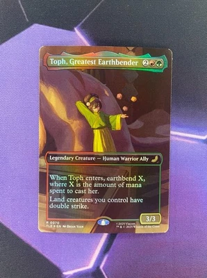 MTG: Avatar The Last Airbender Toph Greatest Earthbender Borderless Foil - M/NM - Image 1 of 3