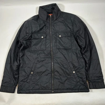 Columbia Thermal Coil Mens Nylon Utility / Field Jacket - Black - Size Large - Image 1 of 4