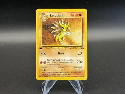Sandslash - 1st Edition - 41/62 Fossil Set - Pokémon TCG - 1999 - Image 1 of 2