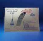Placca celebrativa olimpiadi torino 2006 fiamma olimpica -2006 olympic torch