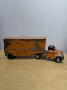 VINTAGE 1960'S TONKA PRESSED STEEL ALLIED MOVING VAN LINES SEMI TRUCK Idaho - Picture 1 of 13