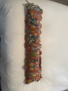 East London Cloth Bolster Cushion - Antique Fabric - Picture 1 of 4
