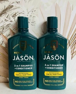 JĀSÖN Men's Refreshing 2-in-1 Shampoo + Conditioner 2 x 12 oz Citrus+Ginger - Picture 1 of 2