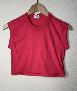 Camiseta corta vintage en blanco para hombre talla S puntada única camiseta de verano EE. UU. AÑOS 80 - Imagen 1 de 4