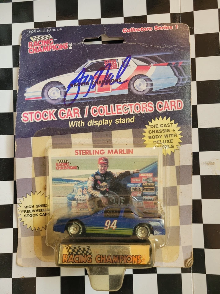 🏁🏆Sterling Marlin Autographed NASCAR 1:64 Scale Car🏁🏆 - Image 1 of 3