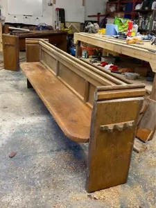 Oak Church Pew Bench Antique - Picture 1 of 6
